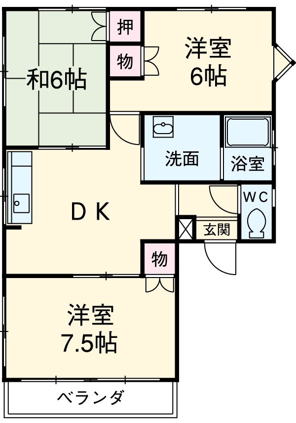 ファミール青空の間取り