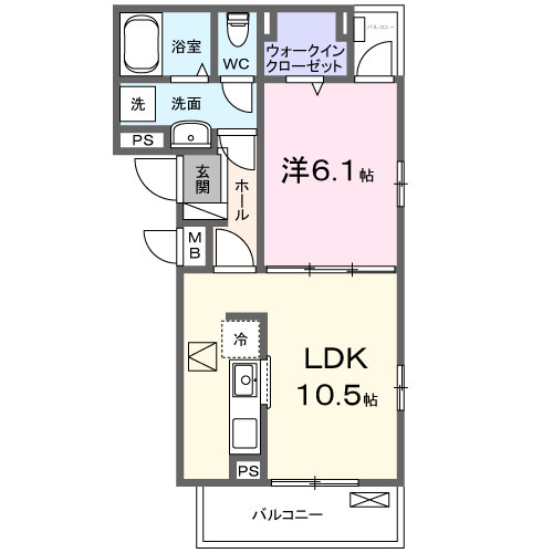 Denbe東小川の間取り
