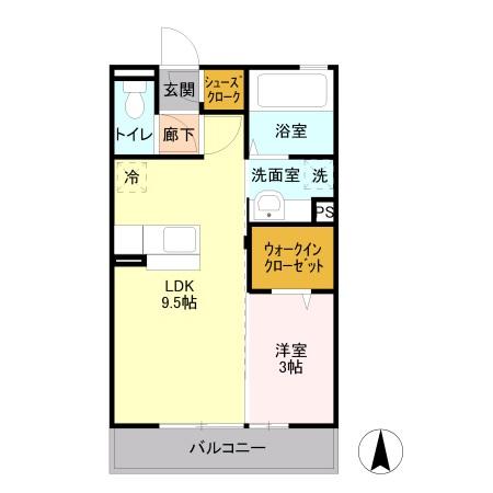 Mスカイ Ⅱの間取り