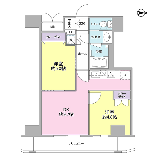 コンフォリア西蒲田の間取り