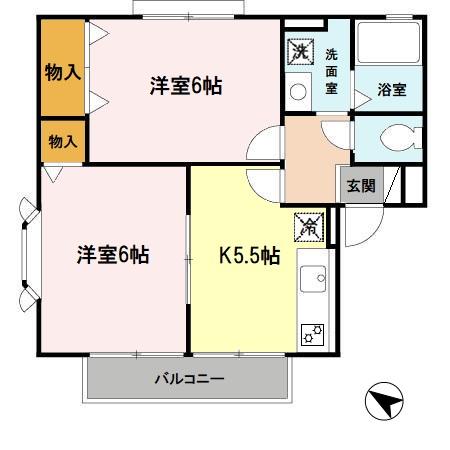 アーク A棟の間取り