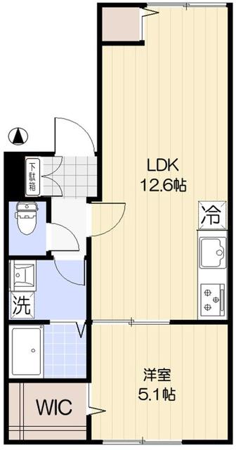 エクセラン中板橋・101号室の間取り