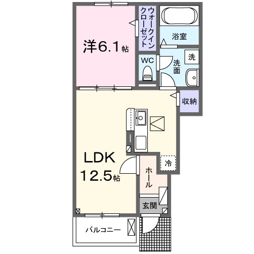 ハイグレイス５番館・01020号室の間取り