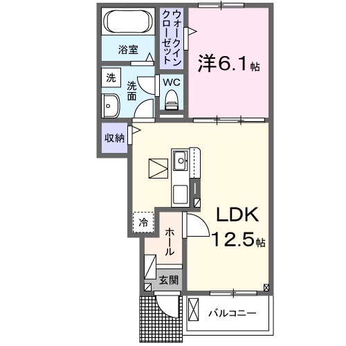 ハイグレイス５番館・01030号室の間取り