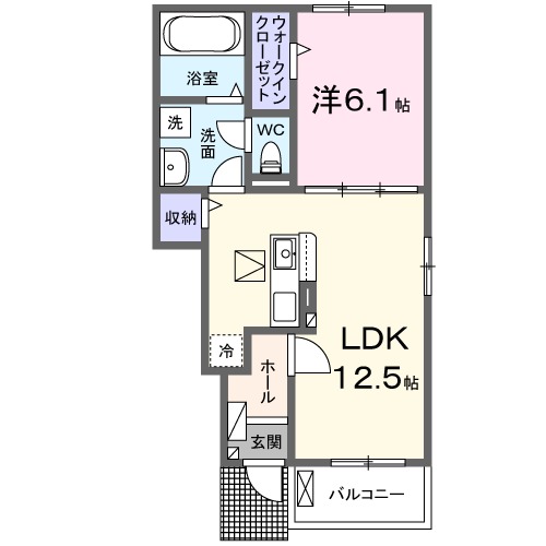 ハイグレイス５番館・01040号室の間取り