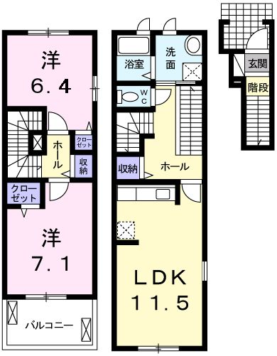 アンジュ・メゾンの間取り