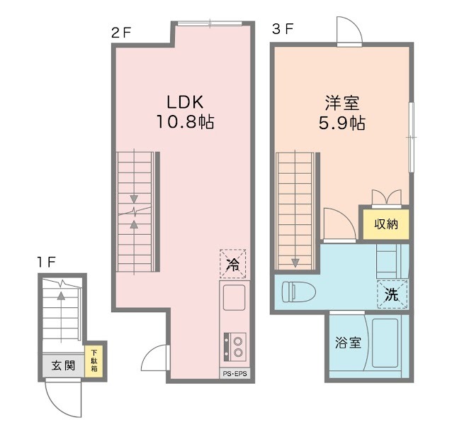 FERIO東向島第2・204号室の間取り