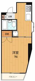 第２３クリスタルマンション・101号室の間取り
