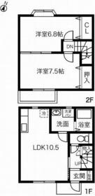 ステイ藤川・102号室の間取り