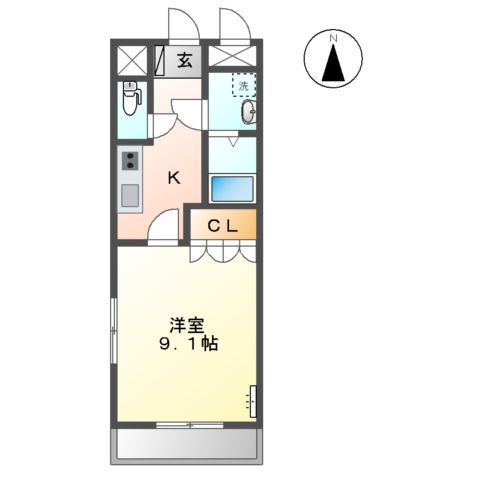 シャングリラ Sの間取り
