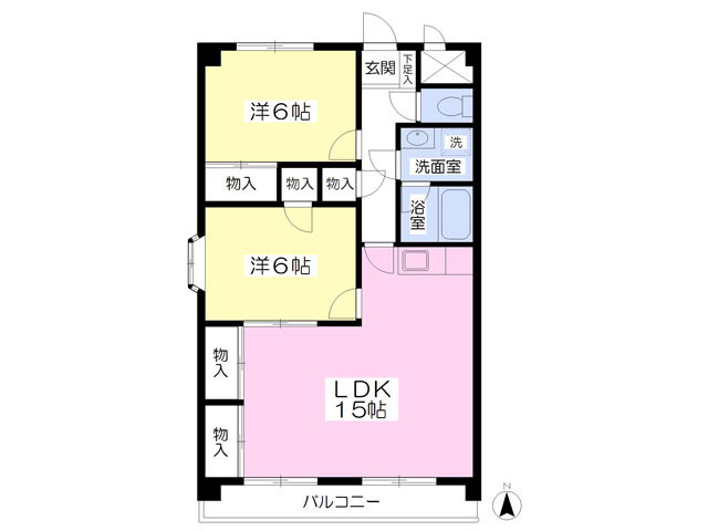 ラルジェ中里の間取り