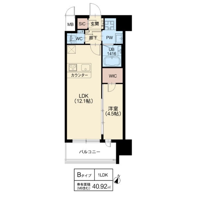 木川東の完工年月(2025年2月)築の賃貸マンションの間取り