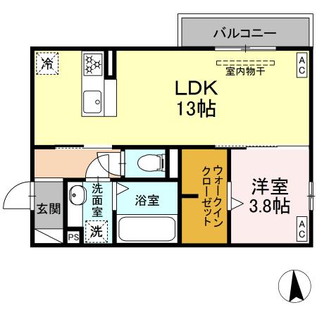 D-Crinum 本田町の間取り