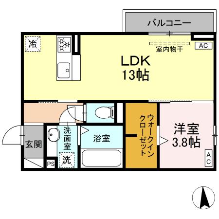D-Crinum 本田町の間取り