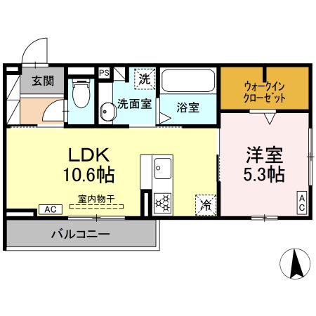 D-Crinum 本田町の間取り