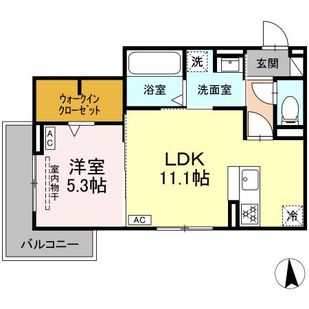 D-Crinum 本田町の間取り
