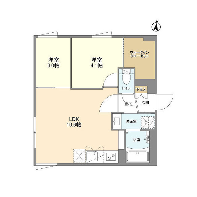 ウェルスクエア方南町Ⅱの間取り
