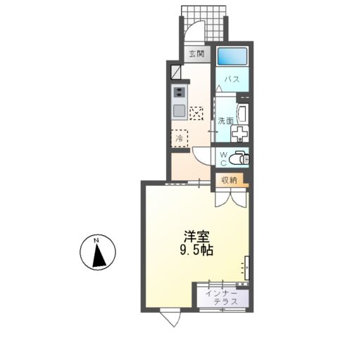 仮)大塚町新築アパートA棟の間取り
