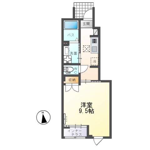 仮)大塚町新築アパートA棟の間取り