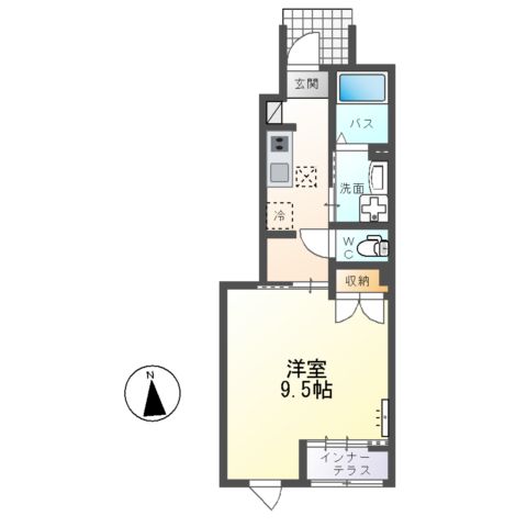 仮)大塚町新築アパートA棟の間取り