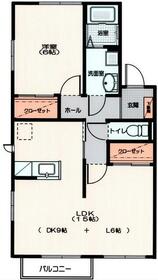 ラ・カージェ B棟の間取り