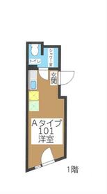 本天沼の完工年月(2018年1月)築の賃貸マンションの間取り