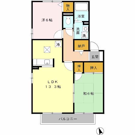 セジュールSAWAの間取り