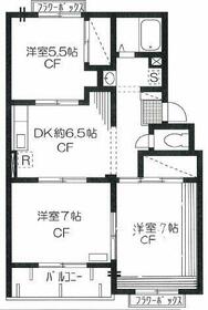トリヴァンベール美船の間取り