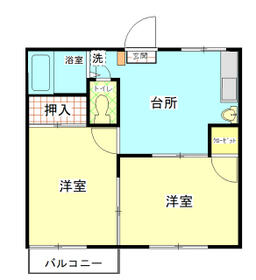 拓栄ハイツBの間取り