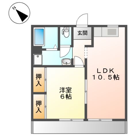 エスポアハイムの間取り