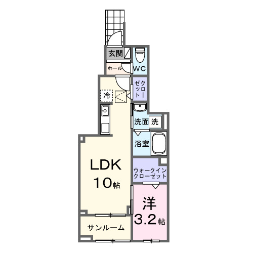 プリティーマーメイドの間取り