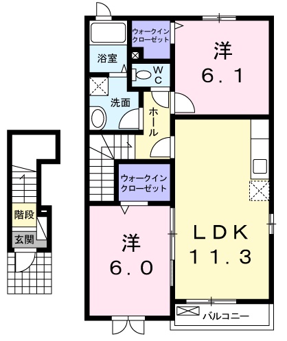 ラプレの間取り