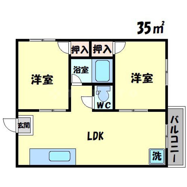 セントラル野里の間取り
