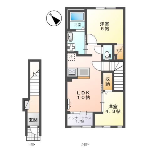ベルフィオーレ 五番館の間取り