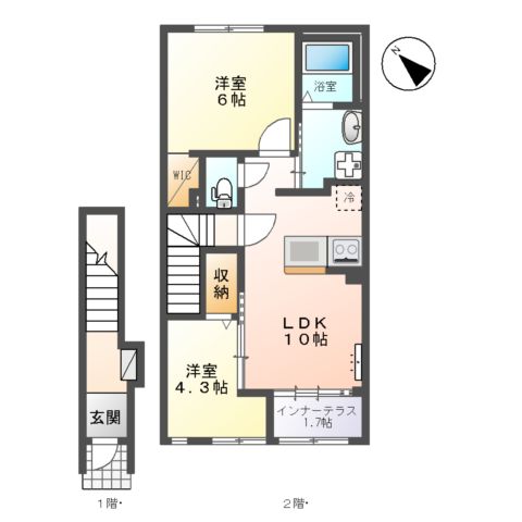 ベルフィオーレ 五番館の間取り