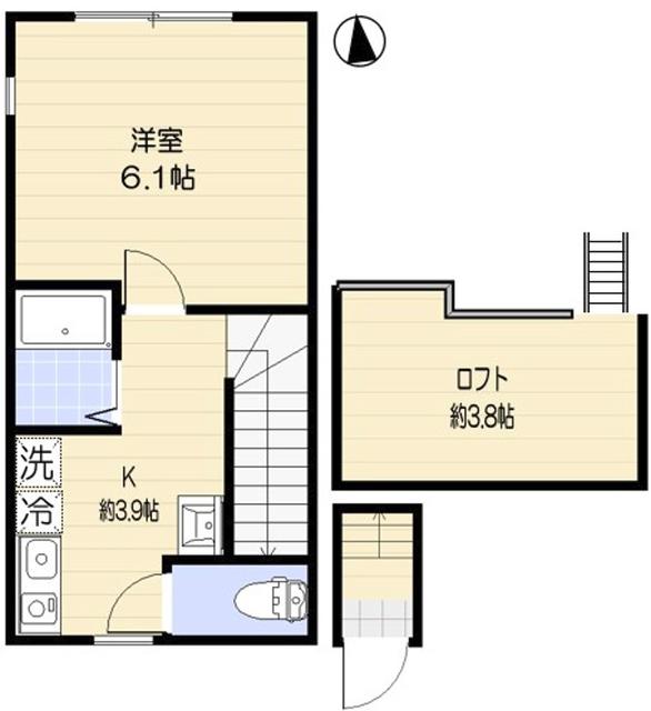 アオアクア浜田山の間取り