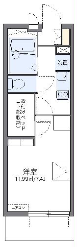 レオパレスKウッズⅡの間取り