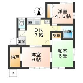 日新町の完工年月(1994年7月)築の賃貸アパートの間取り