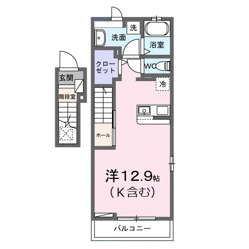 カレントＴ・02010号室の間取り