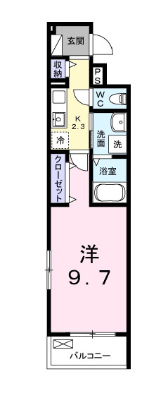 フットヒルズ　Ｍ・02040号室の間取り
