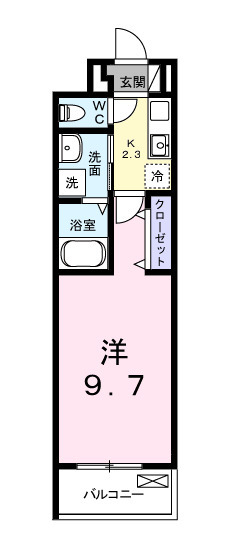 フットヒルズ　Ｍ・03030号室の間取り