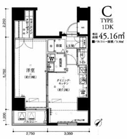 リヴシティ神田の間取り