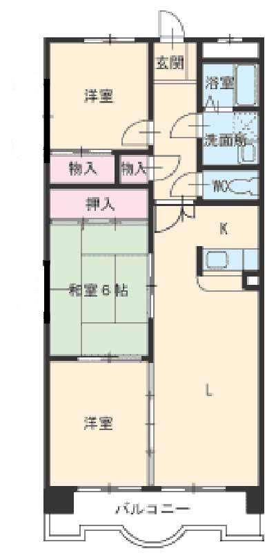 グリーンヒルズの間取り
