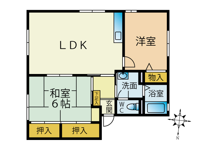 パークサイド香椎東の間取り