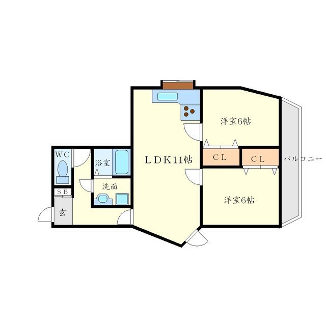 ヴィラウッドランドⅡの間取り