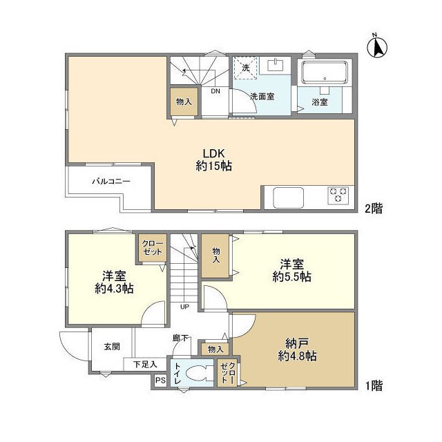KoletTerrace下落合#01の間取り