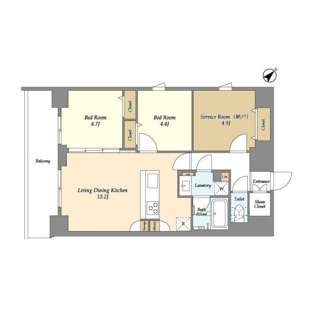 グランカーサ平井の間取り