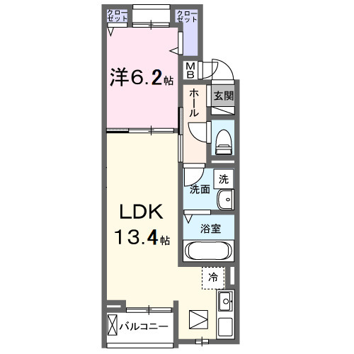 クオーレ Ⅲの間取り