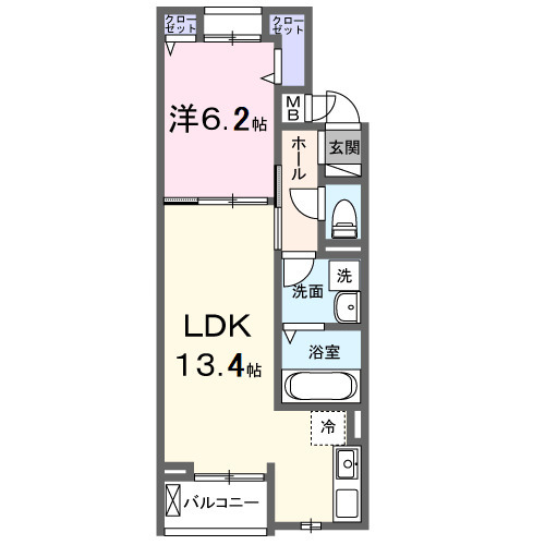 クオーレ Ⅲの間取り