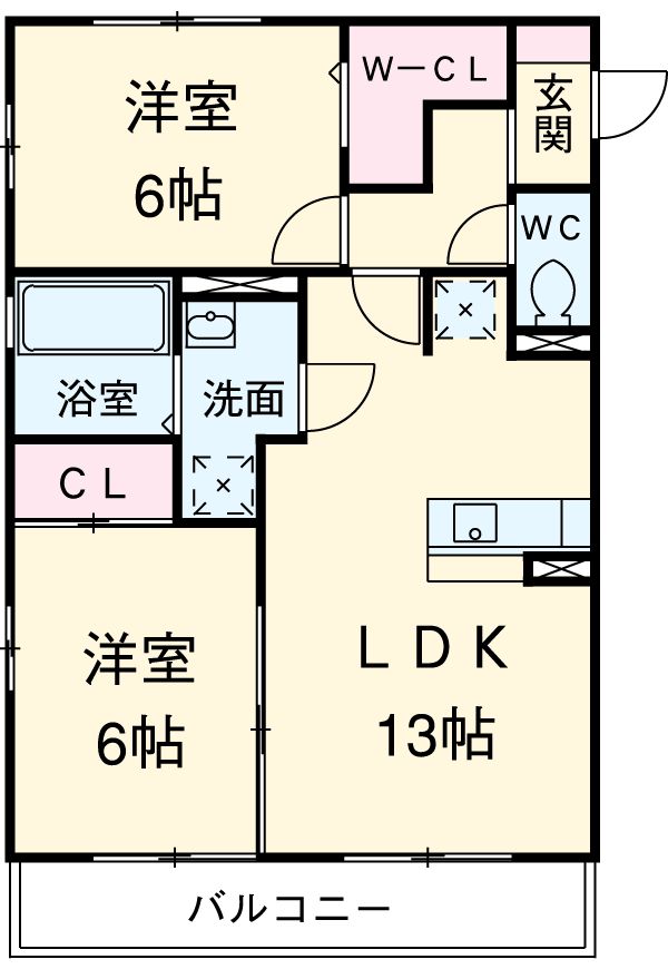 フォレスタ野川の間取り